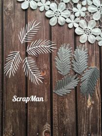 Set of Dies "Set Pine Branches" ScrapMan