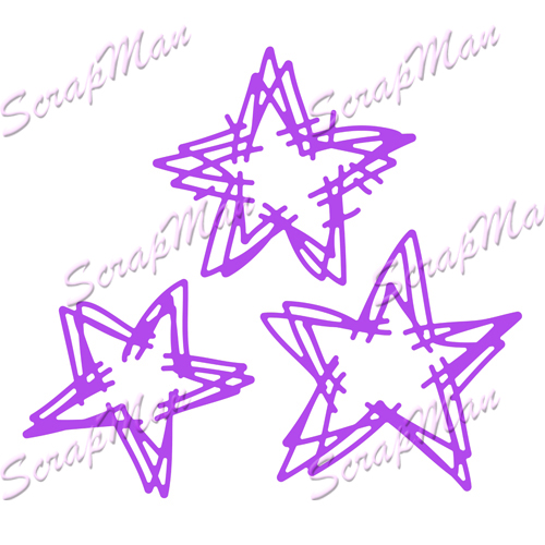 Die "Stars Doodle" ScrapMan