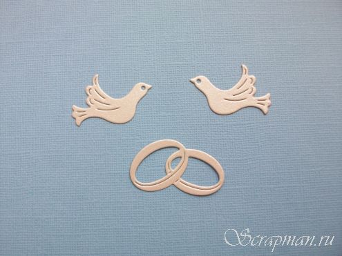 Set of Dies "Wedding rings"  ScrapMan